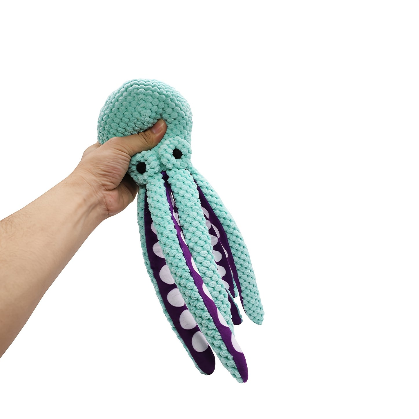 Polvo Interativo para Cães – Pelúcia Resistente com Ventosas Divertidas