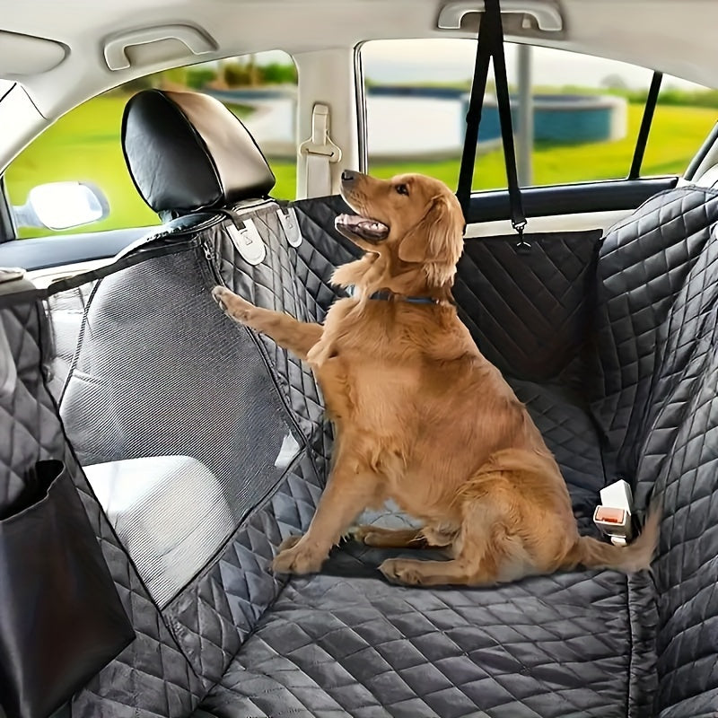 Capa de assento de carro luxuosa para cachorro – à prova de arranhões, antiderrapante e confortável para viagens!