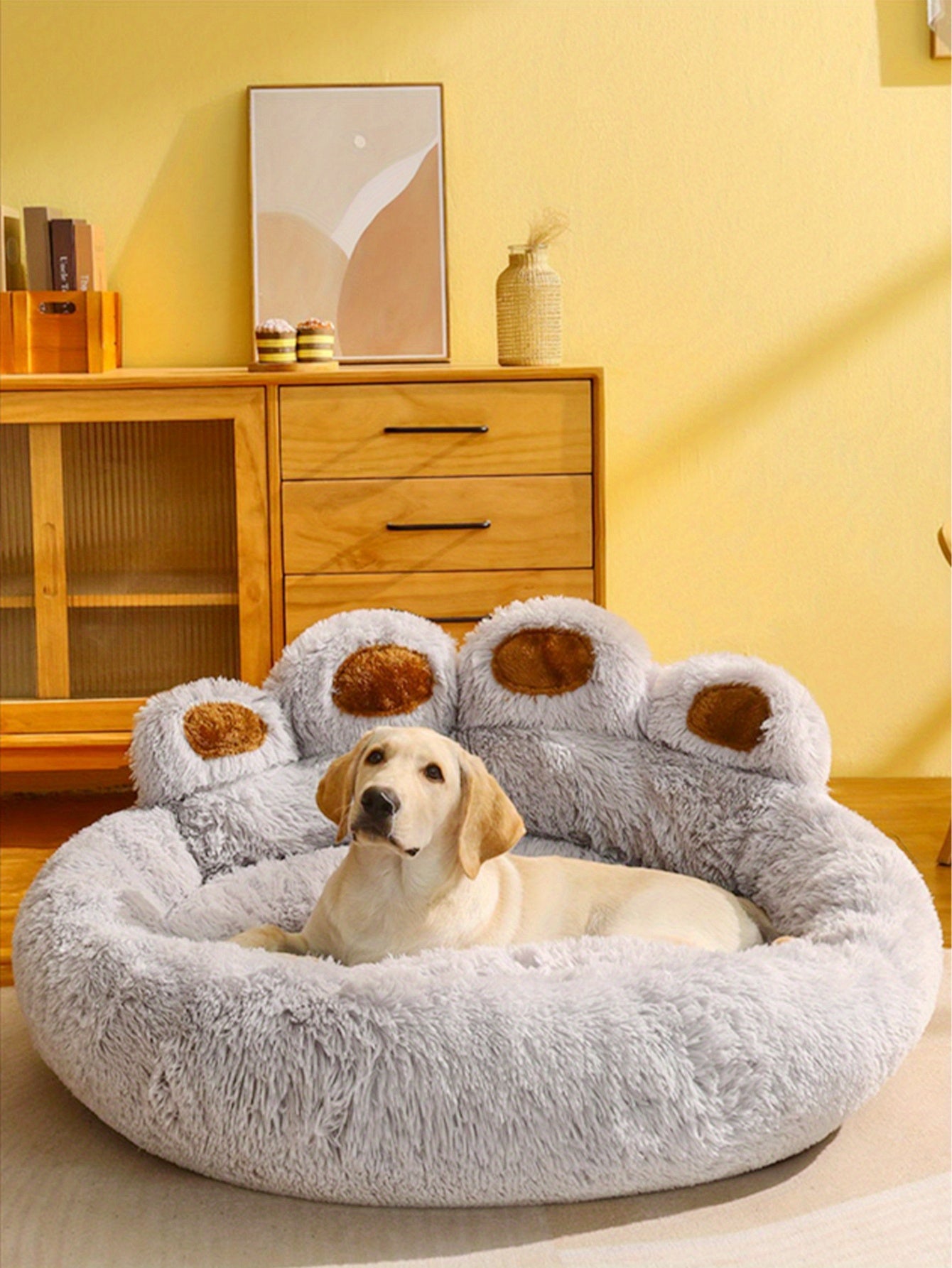 Cama para animais de estimação em formato de pata - de P a XXXL