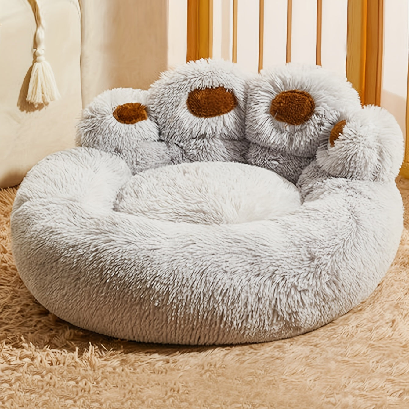 Cama para animais de estimação em formato de pata - de P a XXXL