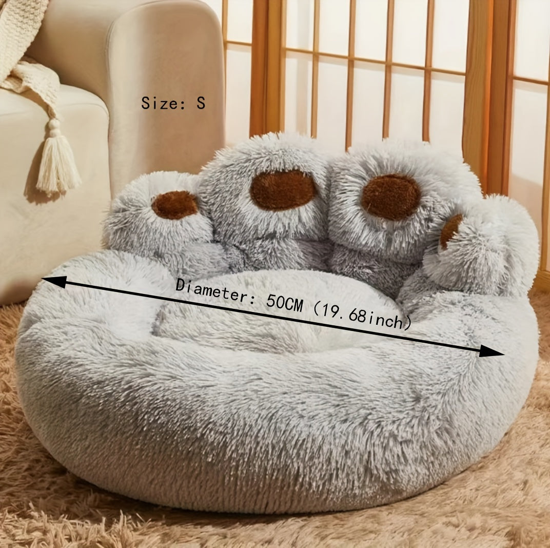 Cama para animais de estimação em formato de pata - de P a XXXL