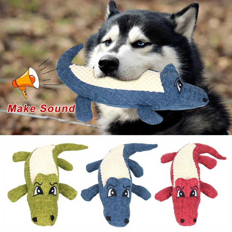 Brinquedo para cachorro com design de crocodilo