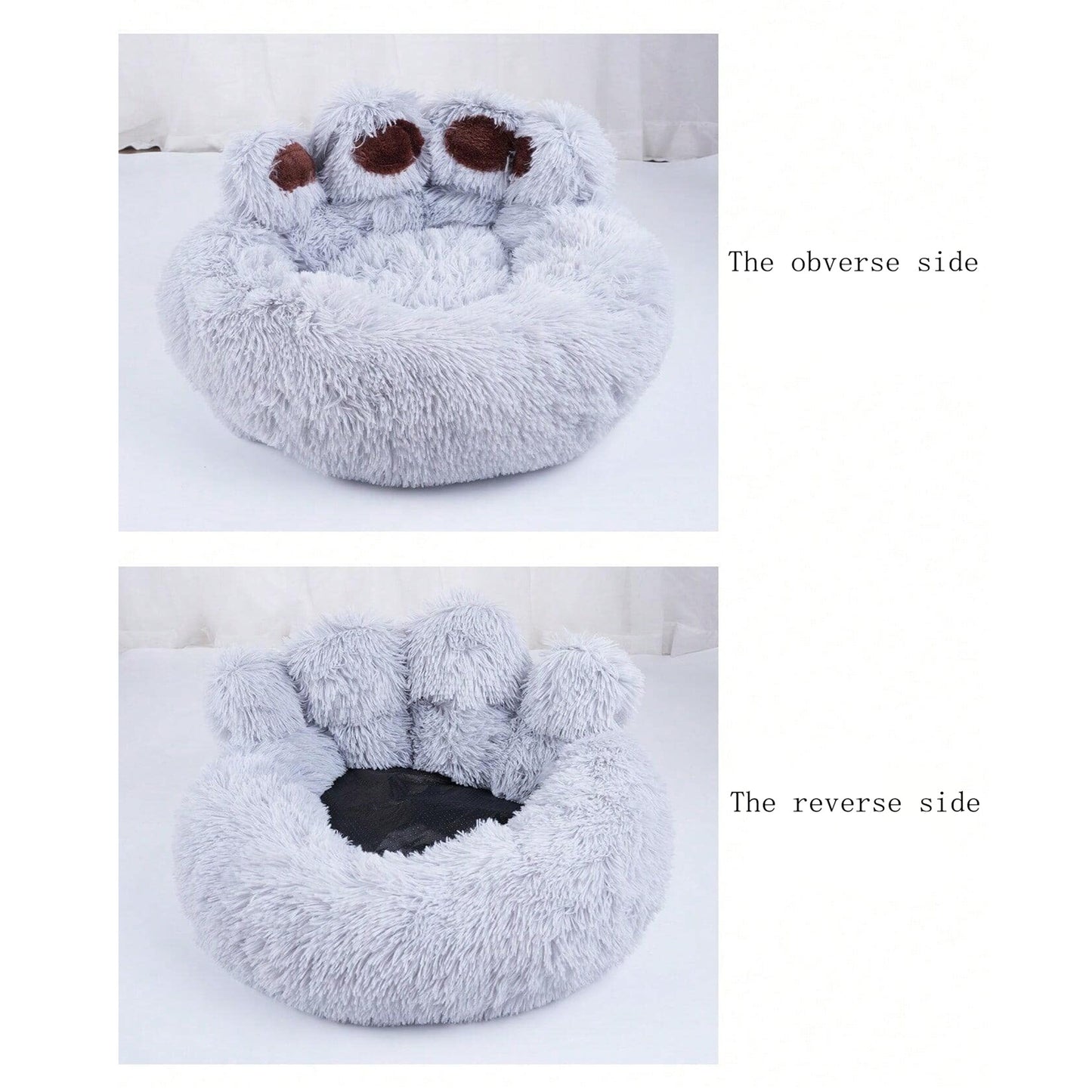 Cama para animais de estimação em formato de pata - de P a XXXL