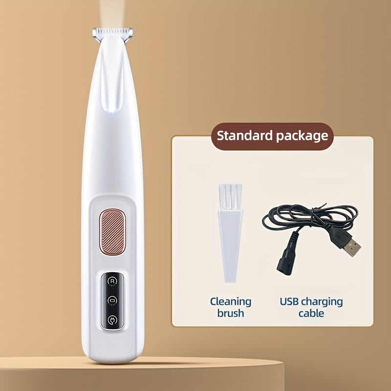 Máquina de tosa silenciosa para animais de estimação – sem fio, recarregável via USB e fácil para aparar pelos em casa!