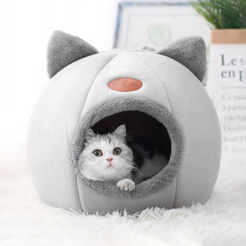 Cama Caverna para Gatos Deep Sleep – Ninho Quente e Aconchegante para Gatos e Cães Pequenos