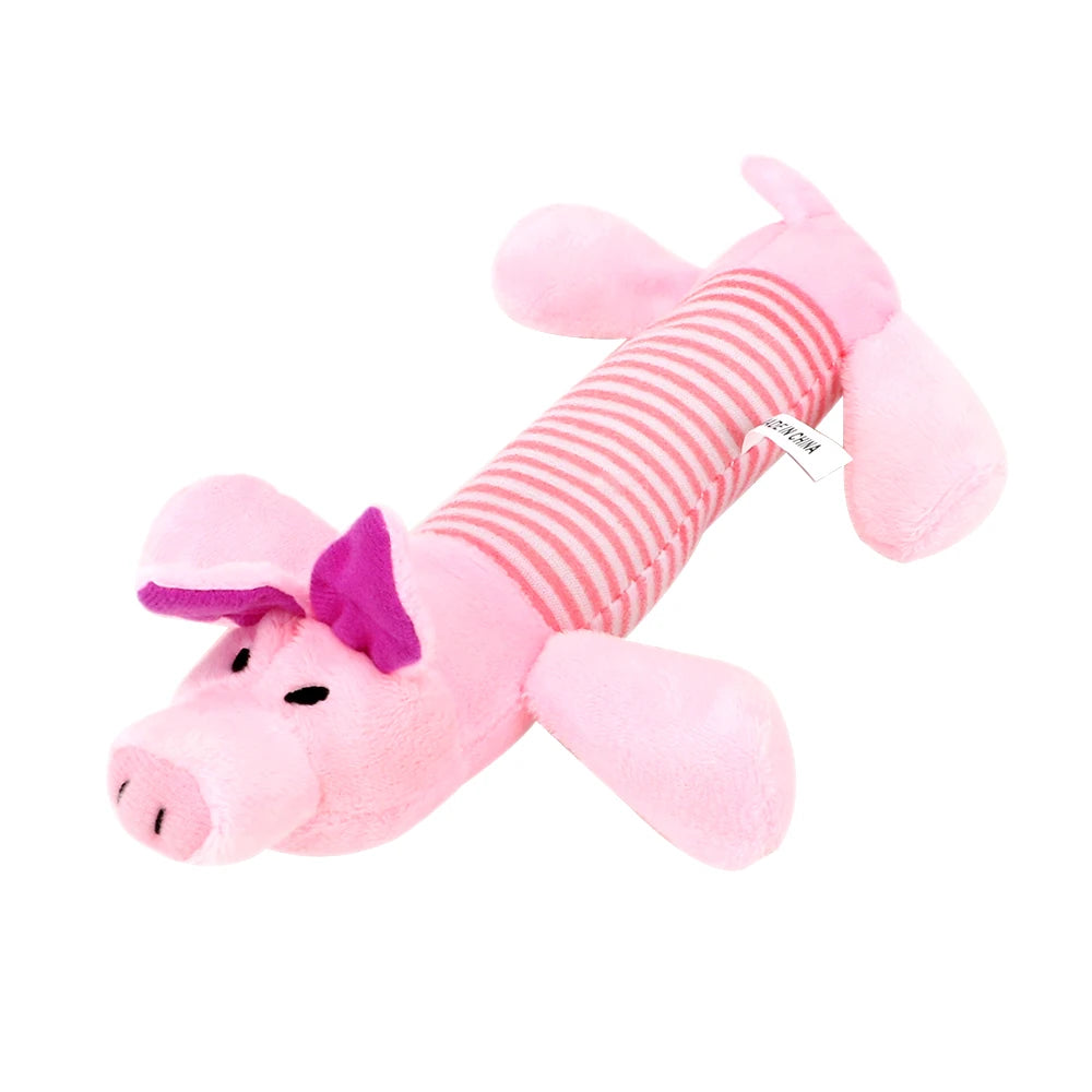 Brinquedos de porco, pato e rato