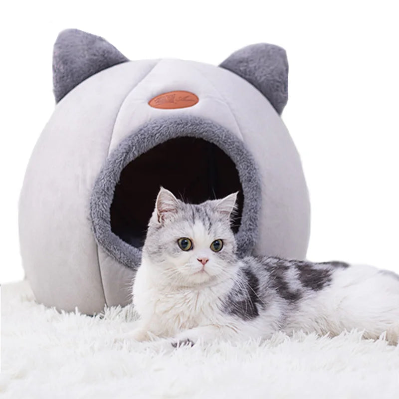 Cama Caverna para Gatos Deep Sleep – Ninho Quente e Aconchegante para Gatos e Cães Pequenos