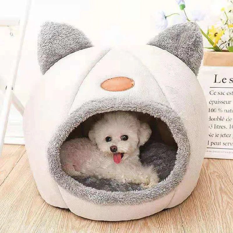 Cama Caverna para Gatos Deep Sleep – Ninho Quente e Aconchegante para Gatos e Cães Pequenos