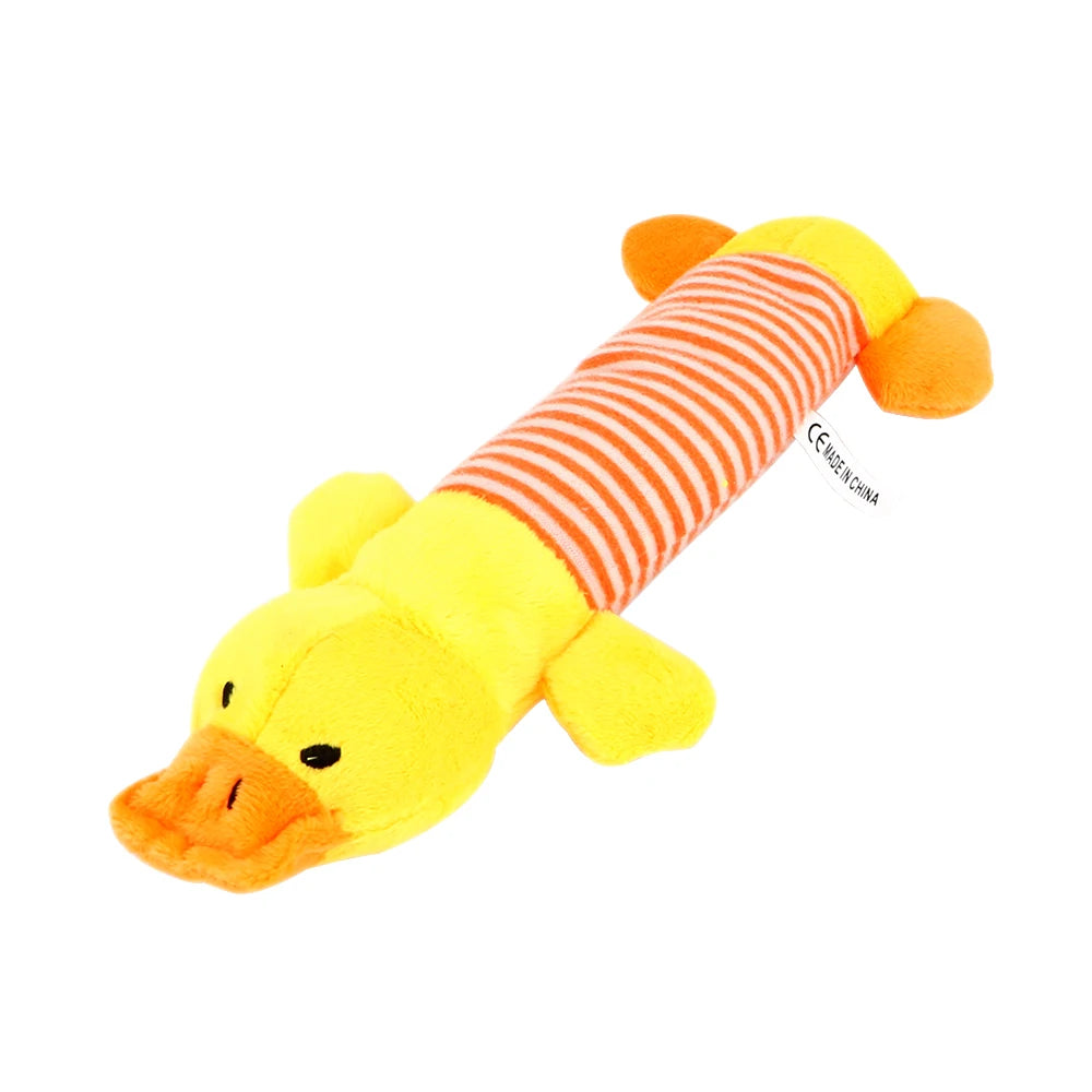 Brinquedos de porco, pato e rato