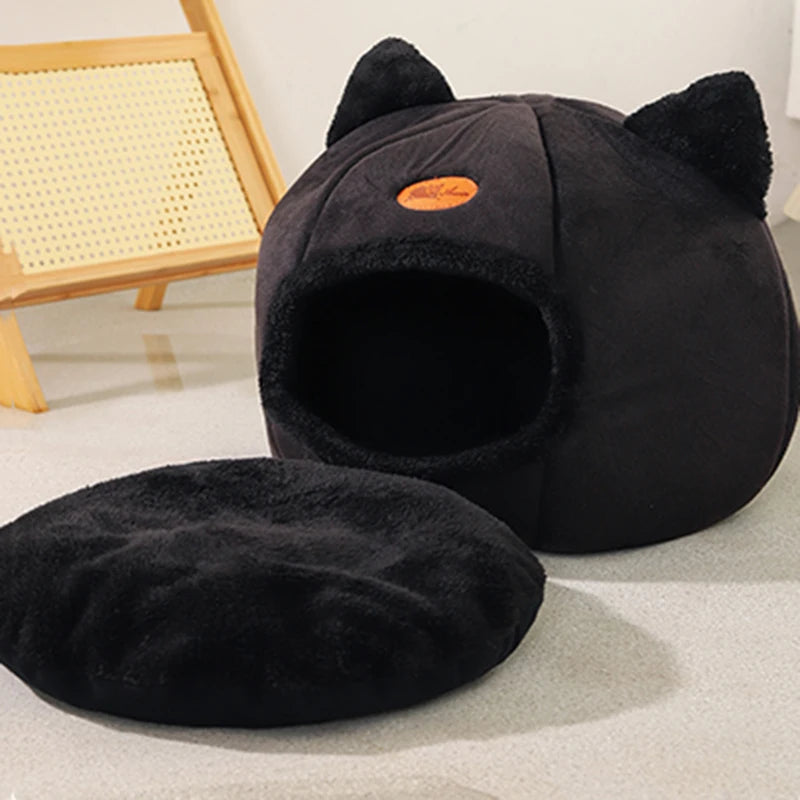Cama Caverna para Gatos Deep Sleep – Ninho Quente e Aconchegante para Gatos e Cães Pequenos