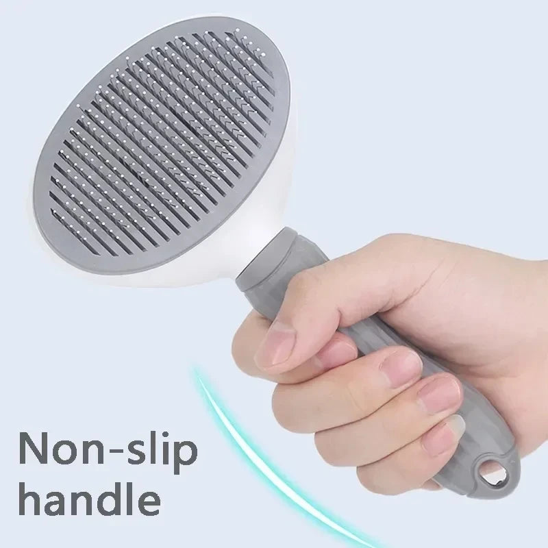 Escova Pet Autolimpante – Remove Pelos com um Clique!