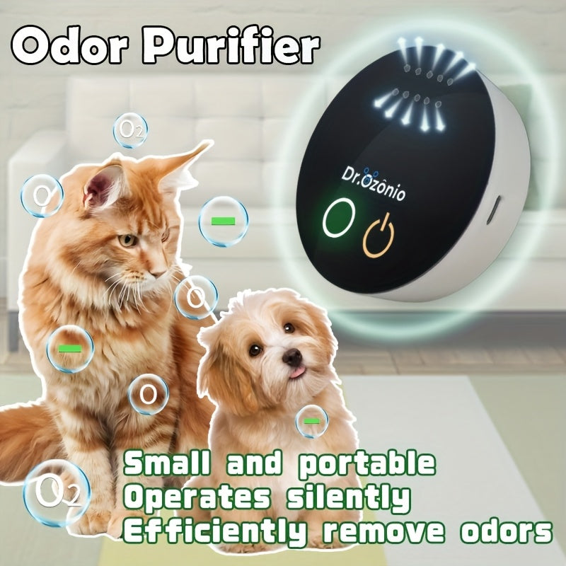Eliminador de odores de animais de estimação portátil, portátil a bateria!