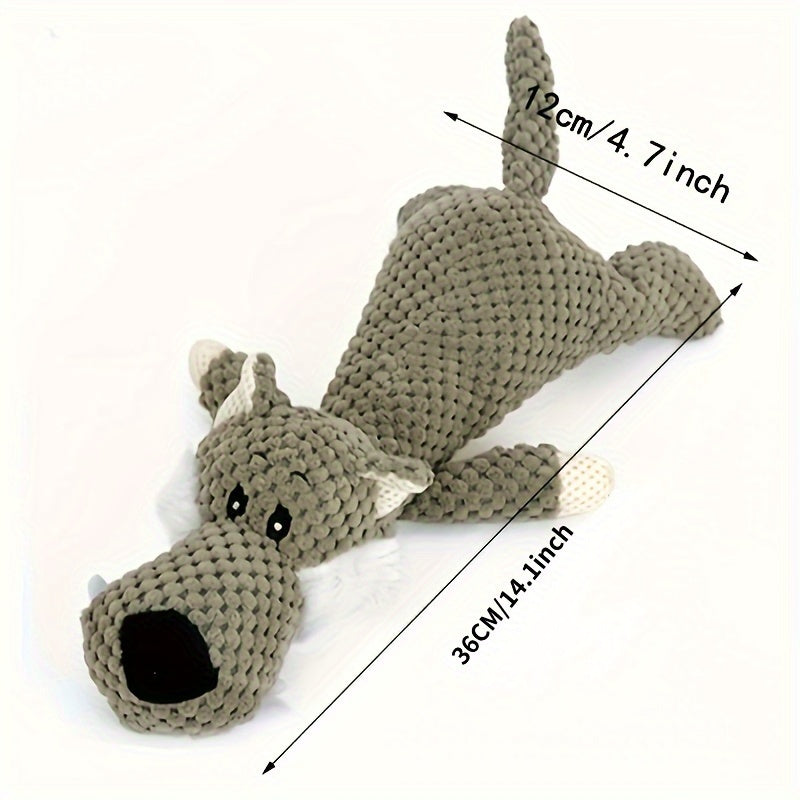 Brinquedo Resistente com Apito – Pelúcia Durável para Cães Mastigadores
