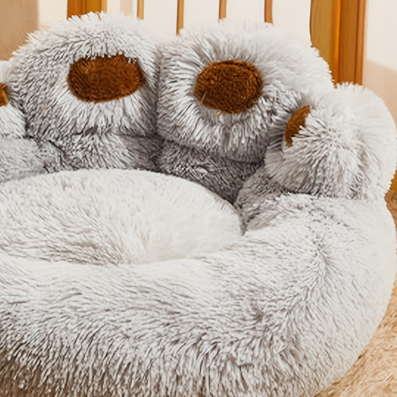 Cama para animais de estimação em formato de pata - de P a XXXL