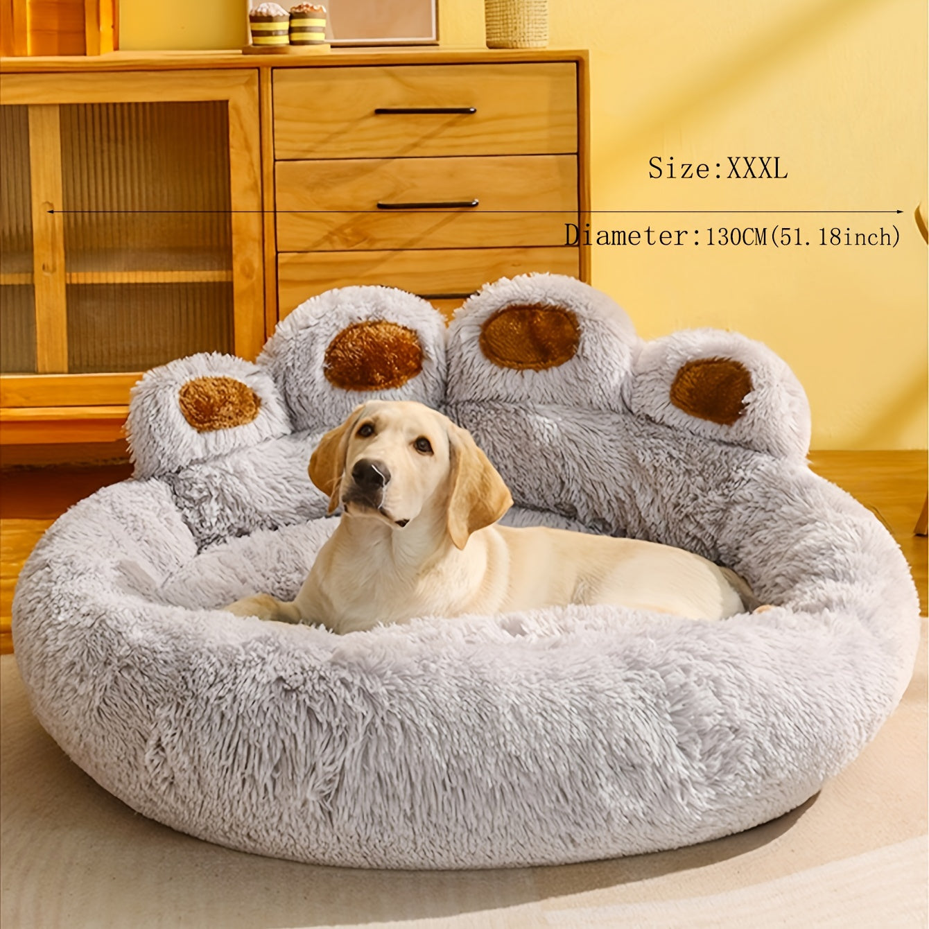 Cama para animais de estimação em formato de pata - de P a XXXL
