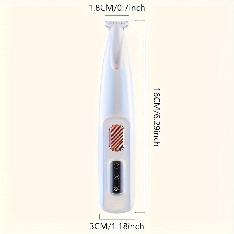Máquina de tosa silenciosa para animais de estimação – sem fio, recarregável via USB e fácil para aparar pelos em casa!