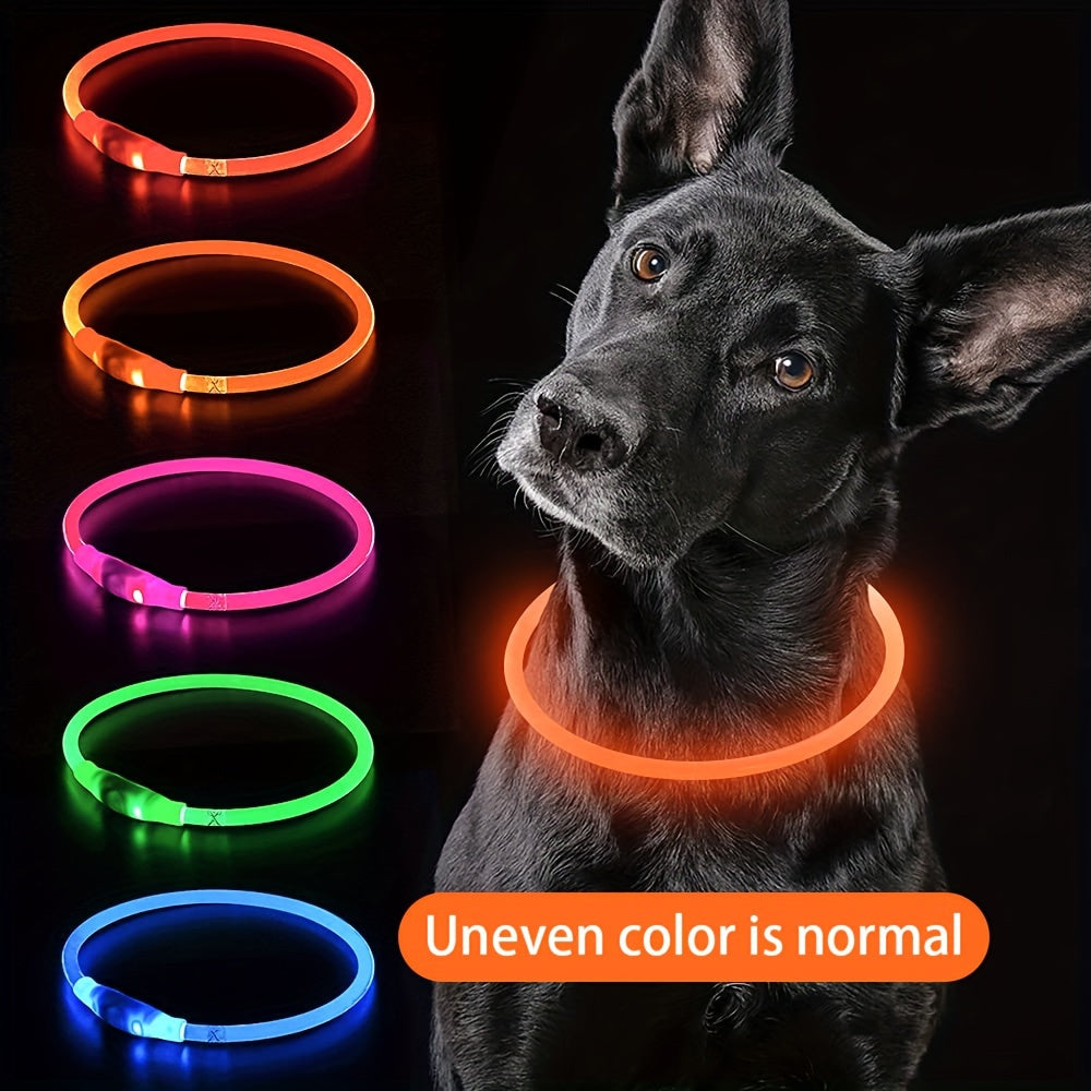 Nunca mais perca seu cão! Coleira com luz LED para cães de estimação