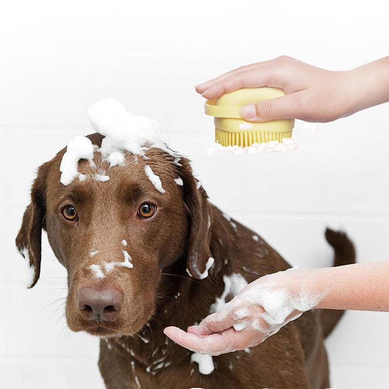 Mime seu animal de estimação com luvas de silicone para massagem no banho - perfeitas para cães e gatos!