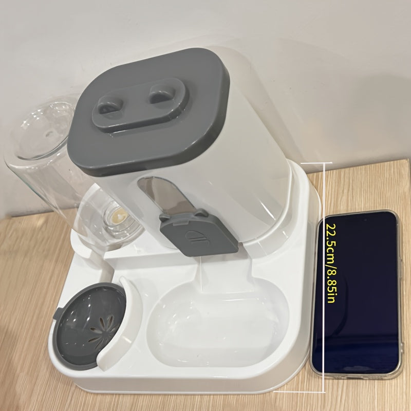 Bonito, automático e sem necessidade de pilhas! Alimentador para gatos!