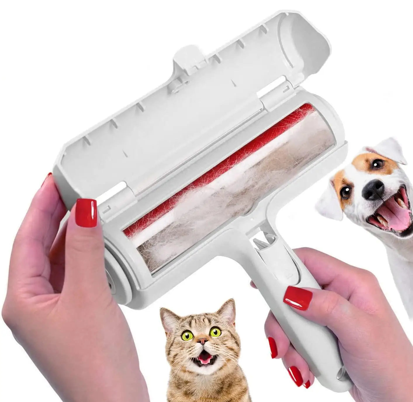 Ultimate Pet Hair Remover Roller - Self-Cleaning Fur Eliminator for Dogs & Cats - Effortless Hair Removal Tool for Furniture