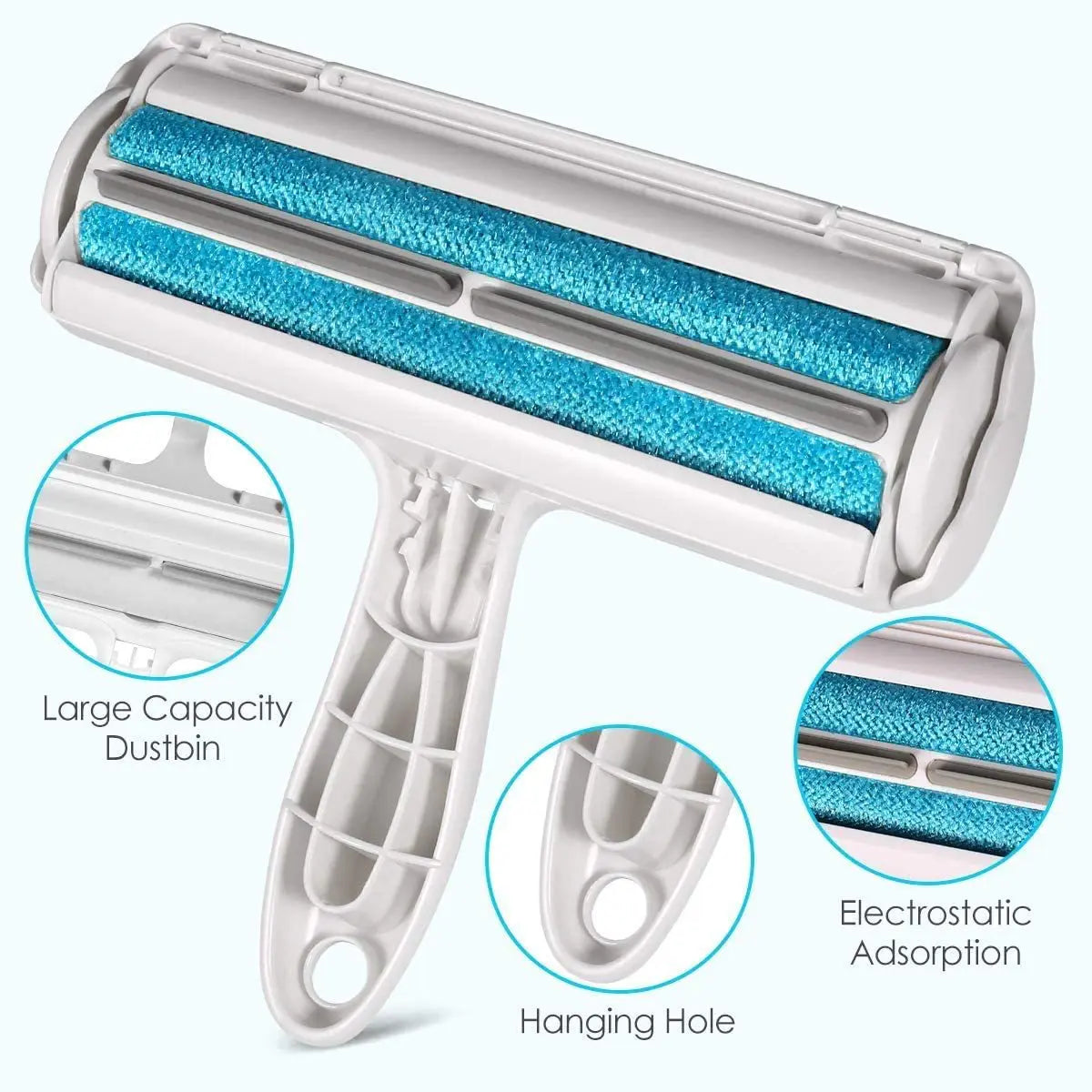 Ultimate Pet Hair Remover Roller - Self-Cleaning Fur Eliminator for Dogs & Cats - Effortless Hair Removal Tool for Furniture