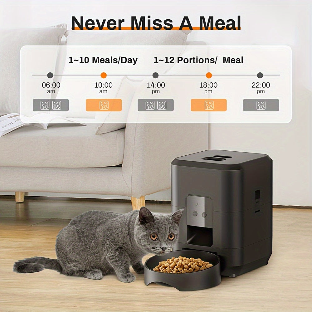 Facilidade no seu dia a dia! Alimentador Automático Smart 2L com App – Ideal para Gatos e Cães Pequenos