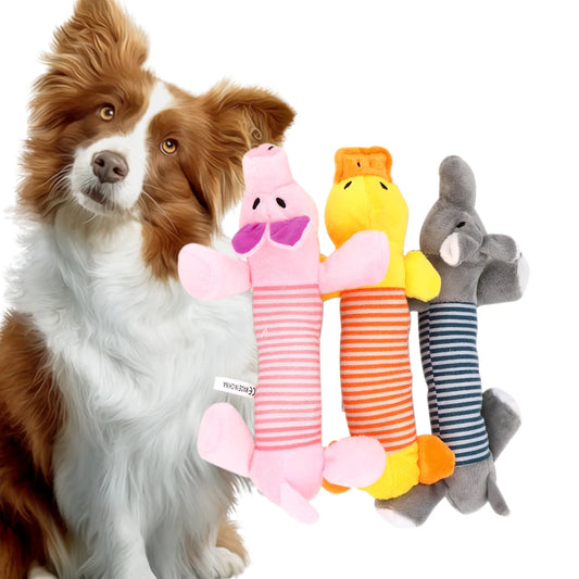 Brinquedos de porco, pato e rato