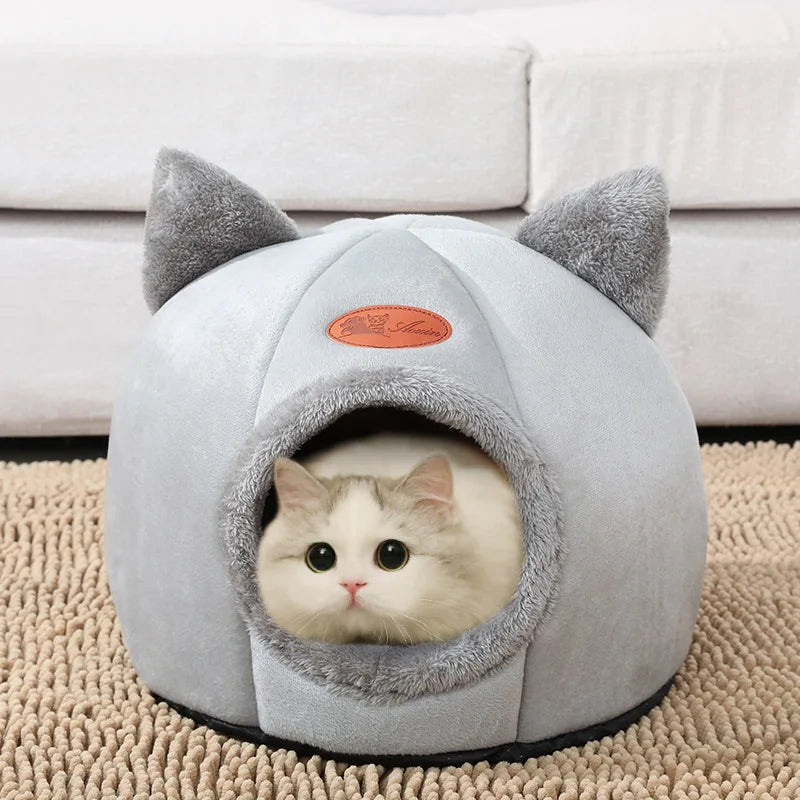Cama Caverna para Gatos Deep Sleep – Ninho Quente e Aconchegante para Gatos e Cães Pequenos