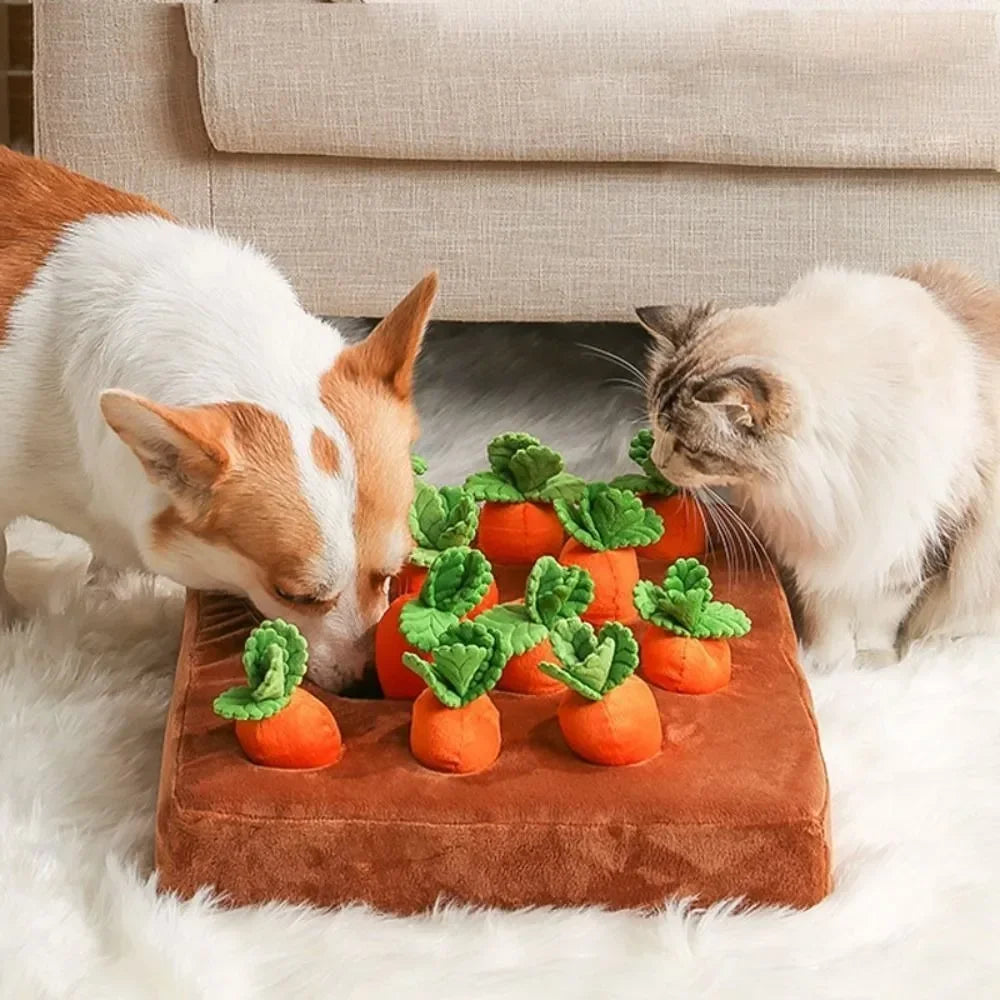 Tapete Interativo para Cães - Fazenda de Cenouras!!