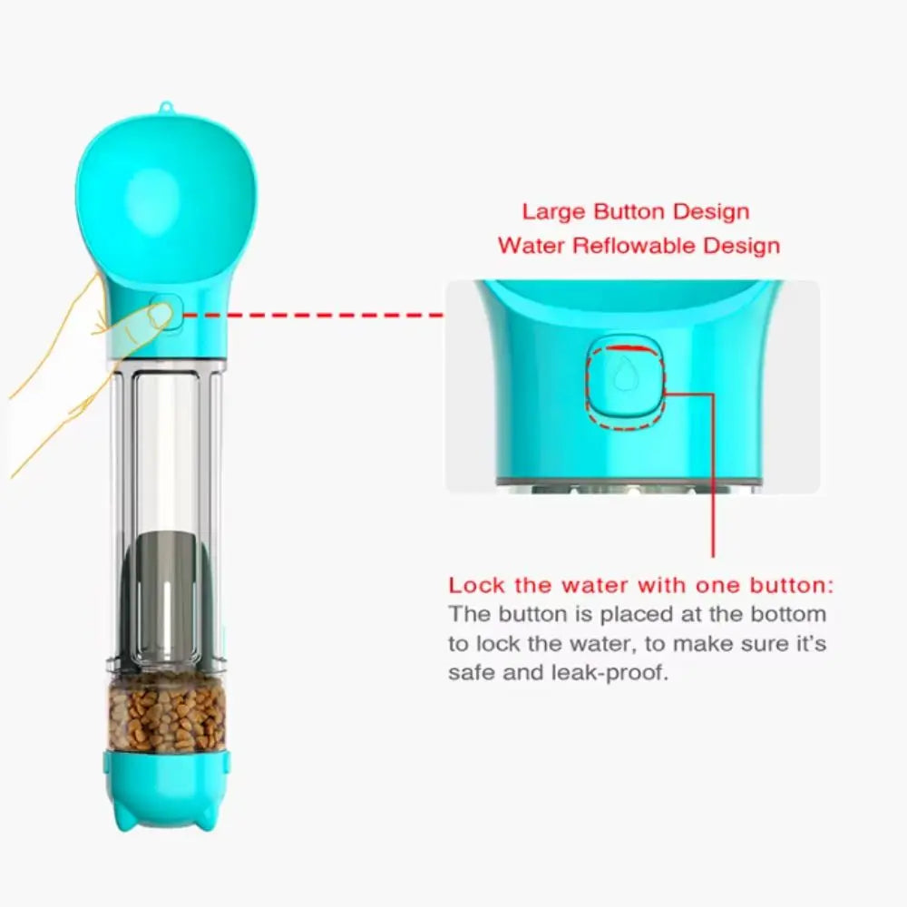 Bebedor Portátil com Dispenser embutido