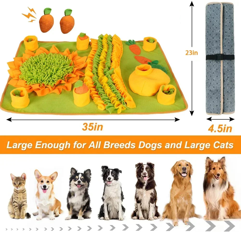 Tapete de Farejamento Grande para Cães – Brinquedo Interativo, Alimentação Lenta e Redução de Ansiedade