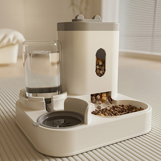 Bonito, automático e sem necessidade de pilhas! Alimentador para gatos!