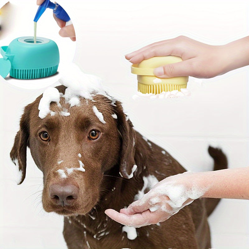 Mime seu animal de estimação com luvas de silicone para massagem no banho - perfeitas para cães e gatos!