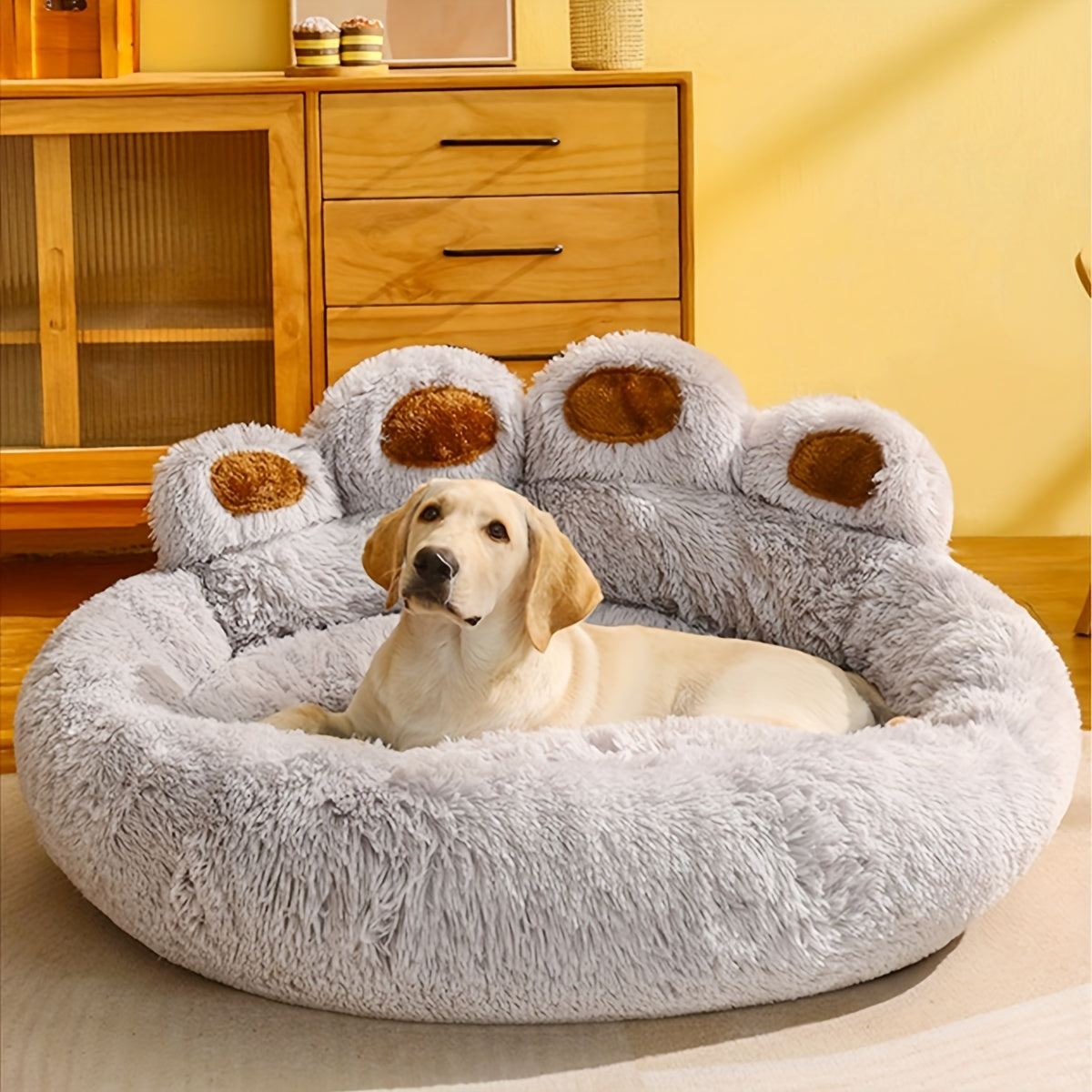 Cama para animais de estimação em formato de pata - de P a XXXL